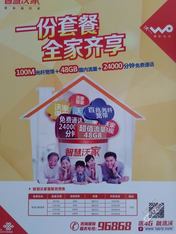 联通宽带智慧沃家套餐(联通智慧沃家2018+)